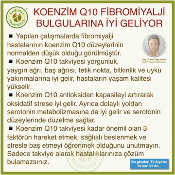 KOENZİM Q10 FİBROMİYALJİ BULGULARINA İYİ GELİYOR