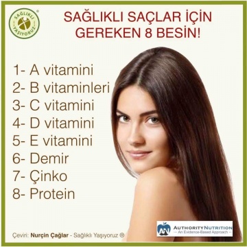 SAĞLIKLI SAÇLAR İÇİN GEREKEN 8 BESİN!